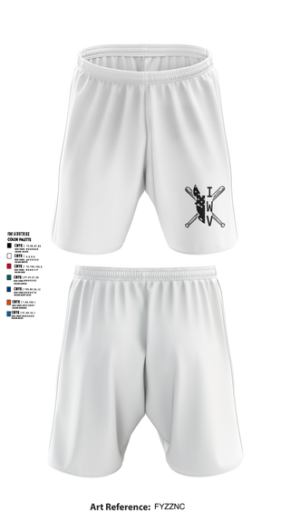 IWV Youth Baseball 15555147 Athletic Shorts With Pockets - 2