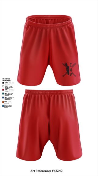 IWV Youth Baseball 15555147 Athletic Shorts With Pockets - 3