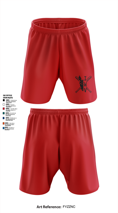 IWV Youth Baseball 15555147 Athletic Shorts With Pockets - 3