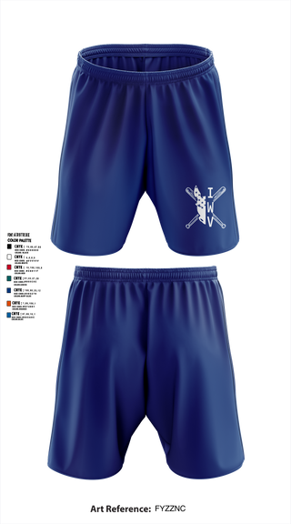 IWV Youth Baseball 15555147 Athletic Shorts With Pockets - 5