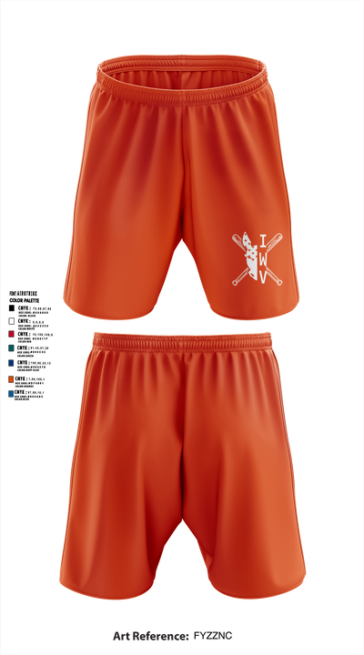 IWV Youth Baseball 15555147 Athletic Shorts With Pockets - 6
