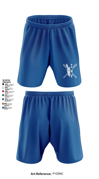 IWV Youth Baseball 15555147 Athletic Shorts With Pockets - 7