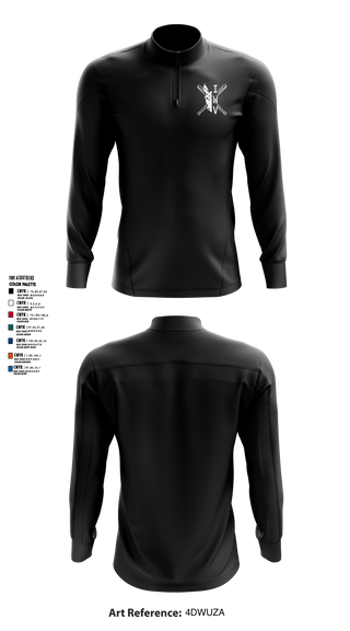 IWV Youth Baseball 15555147 Quarter Zip Jacket - 1