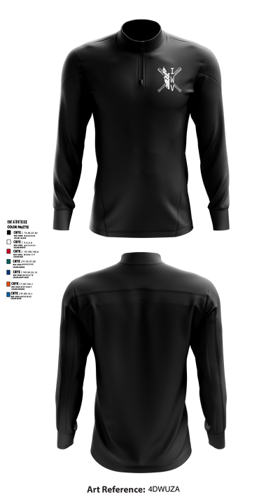 IWV Youth Baseball 15555147 Quarter Zip Jacket - 1