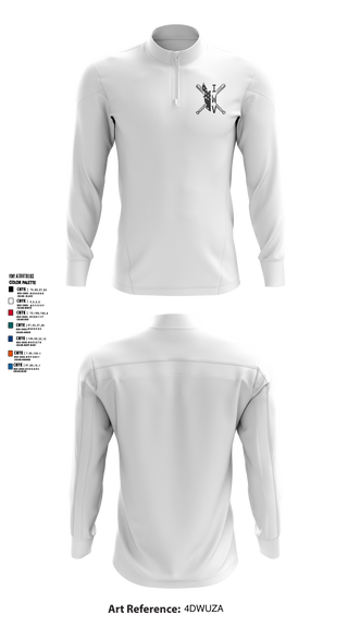 IWV Youth Baseball 15555147 Quarter Zip Jacket - 2