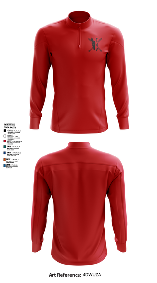 IWV Youth Baseball 15555147 Quarter Zip Jacket - 3