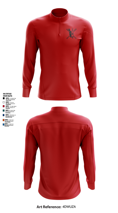 IWV Youth Baseball 15555147 Quarter Zip Jacket - 3