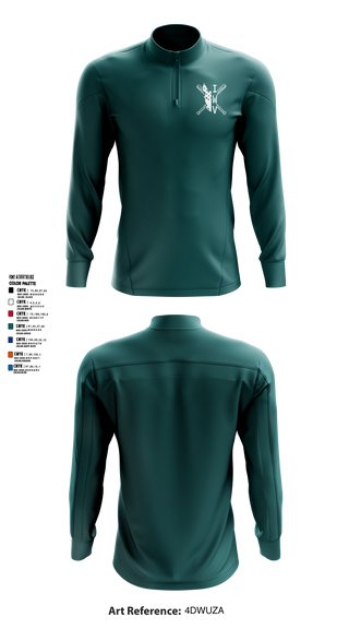 IWV Youth Baseball 15555147 Quarter Zip Jacket - 4