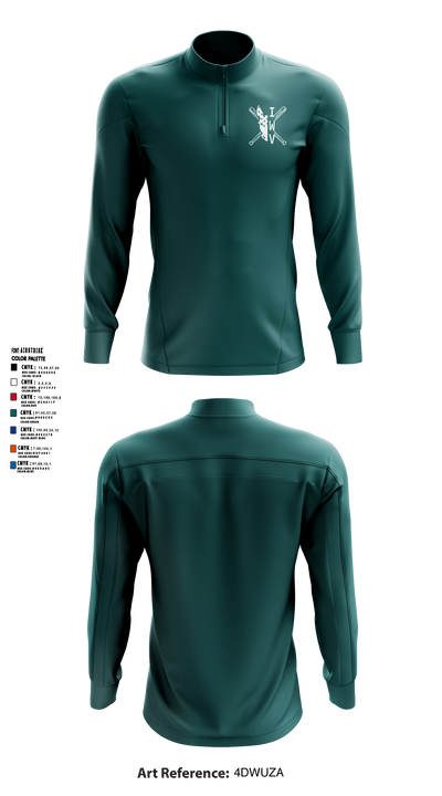 IWV Youth Baseball 15555147 Quarter Zip Jacket - 4