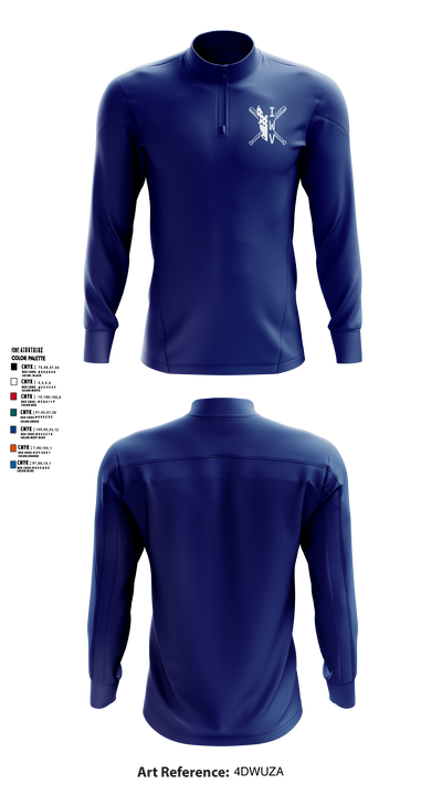 IWV Youth Baseball 15555147 Quarter Zip Jacket - 5
