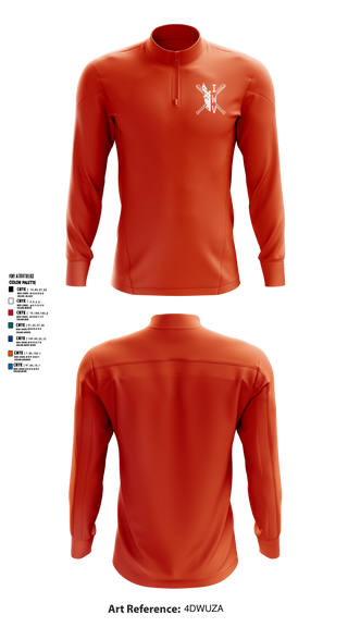 IWV Youth Baseball 15555147 Quarter Zip Jacket - 6