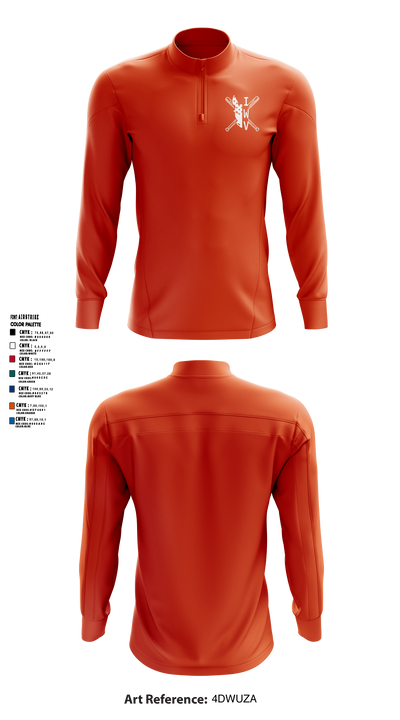 IWV Youth Baseball 15555147 Quarter Zip Jacket - 6