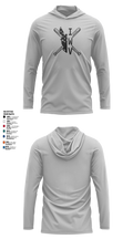 IWV Youth Baseball 15555147 Long Sleeve Performance Shirt with hood - 2
