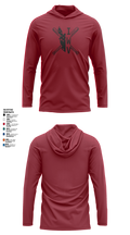 IWV Youth Baseball 15555147 Long Sleeve Performance Shirt with hood - 3