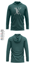 IWV Youth Baseball 15555147 Long Sleeve Performance Shirt with hood - 4