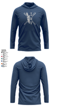 IWV Youth Baseball 15555147 Long Sleeve Performance Shirt with hood - 5