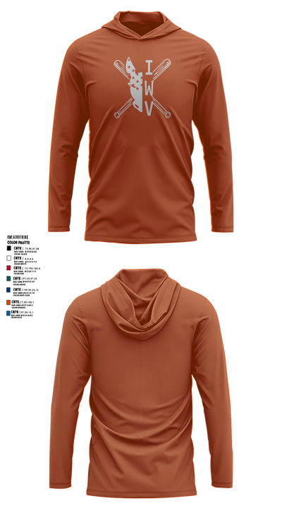 IWV Youth Baseball 15555147 Long Sleeve Performance Shirt with hood - 6