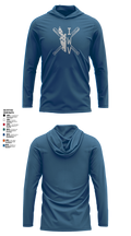 IWV Youth Baseball 15555147 Long Sleeve Performance Shirt with hood - 7
