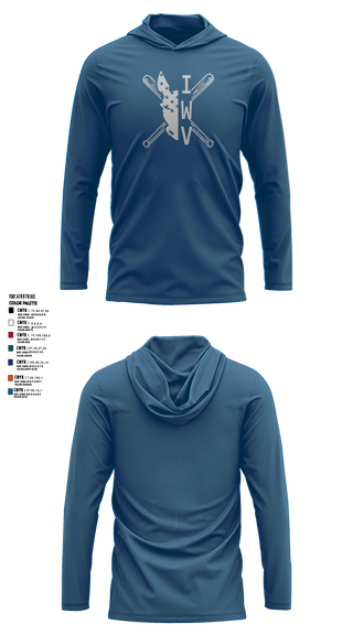 IWV Youth Baseball 15555147 Long Sleeve Performance Shirt with hood - 7