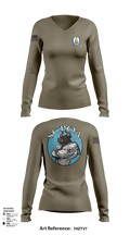 Scpoa 2939861 Women's Long Sleeve V-neck Shirt - 107