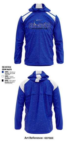Cape Fear Community College Soccer 4526696 Windbreaker - 1