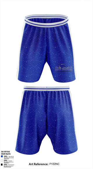 Cape Fear Community College Soccer 4526696 Athletic Shorts With Pockets - 1