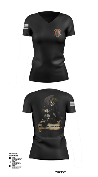 Womens Short Sleeve Vneck Shirt, HHC 2-135th AVN REG, , Teamtime, Team time, sublimation, custom sports apparel, team uniforms, spirit wear, spiritwear, sports uniforms, custom shirts, team store, custom team store, fundraiser sports, apparel fundraiser