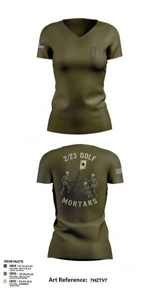 Golf 2439135 Women's Short Sleeve V-neck Shirt -1
