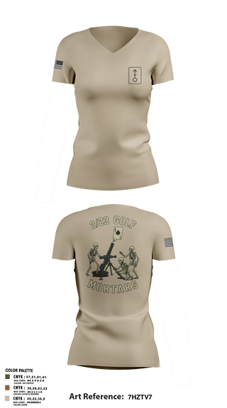 Golf 2439135 Women's Short Sleeve V-neck Shirt -3