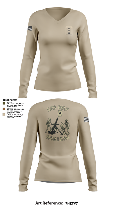 Golf 2439135 Women's Long Sleeve V-neck Shirt -3