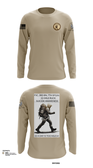 FSC, 3RD BN, 7TH SFG(A) 2558411 Long Sleeve Performance Shirt- 2