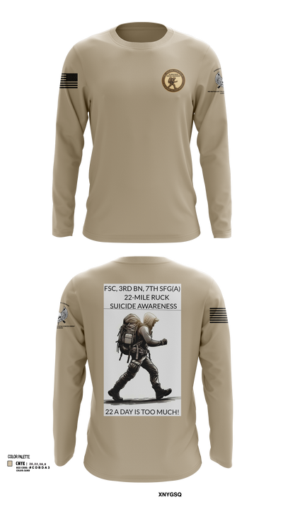 FSC, 3RD BN, 7TH SFG(A) 2558411 Long Sleeve Performance Shirt- 2