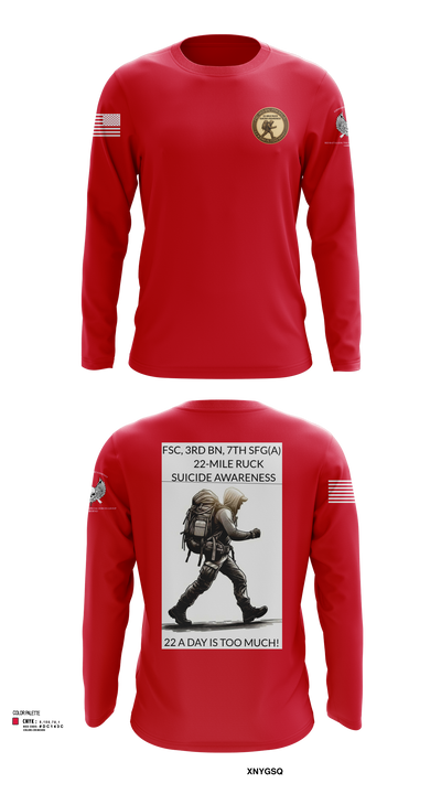 FSC, 3RD BN, 7TH SFG(A) 2558411 Long Sleeve Performance Shirt-3