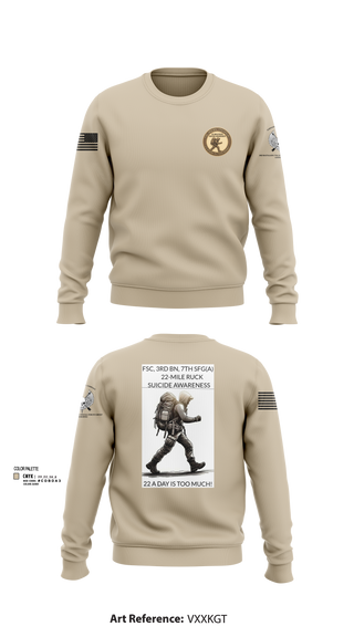 FSC, 3RD BN, 7TH SFG(A) 2558411 Crew Neck Sweatshirt - 2