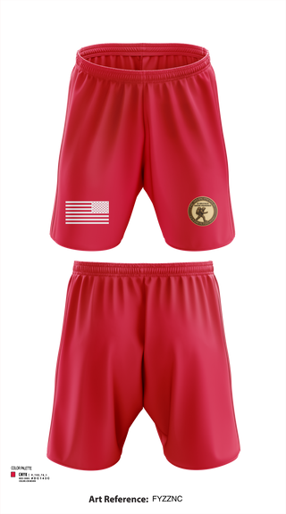 FSC, 3RD BN, 7TH SFG(A) 2558411 Athletic Shorts With Pockets -3