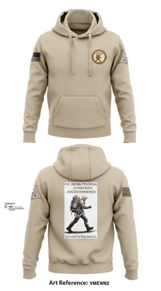 FSC, 3RD BN, 7TH SFG(A) 2558411 Hoodie -2