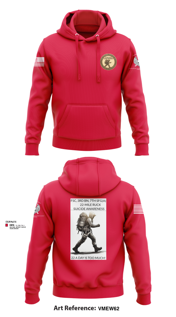 FSC, 3RD BN, 7TH SFG(A) 2558411 Hoodie -3