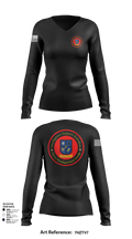 Intelligence Support Battalion 57442174 Women's Long Sleeve V-neck Shirt - 101