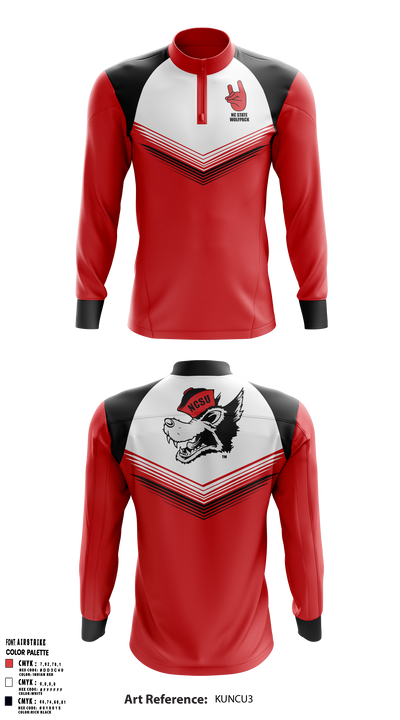 Nc state Wolfpack 89789962 Quarter Zip Jacket - 1
