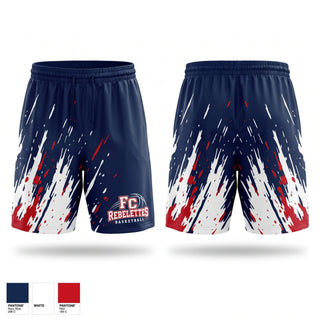 Athletic Shorts With Pockets, Franklin County Rebelettes, Women's Basketball, Teamtime, Team time, sublimation, custom sports apparel, team uniforms, spirit wear, spiritwear, sports uniforms, custom shirts, team store, custom team store, fundraiser sports, apparel fundraiser