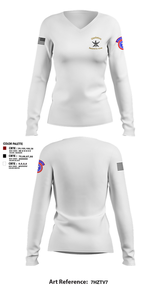 Womens Long Sleeve Vneck Shirt, 2ND MRBN, Army, Teamtime, Team time, sublimation, custom sports apparel, team uniforms, spirit wear, spiritwear, sports uniforms, custom shirts, team store, custom team store, fundraiser sports, apparel fundraiser