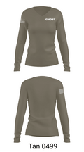 GHOST 29479135 Women's Long Sleeve V-neck Shirt - 77