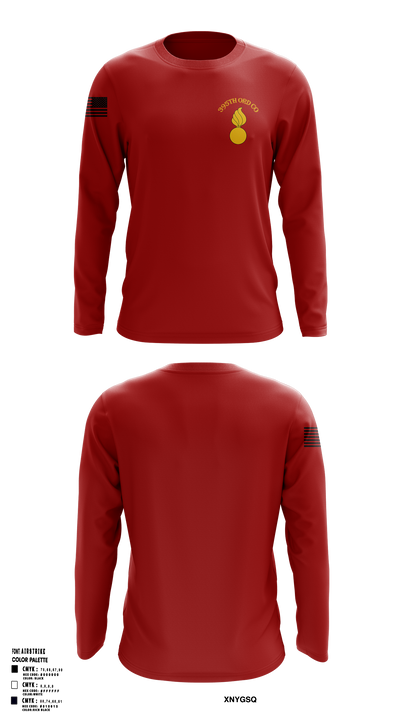 395th Ordnance Company 51891174 Long Sleeve Performance Shirt -1