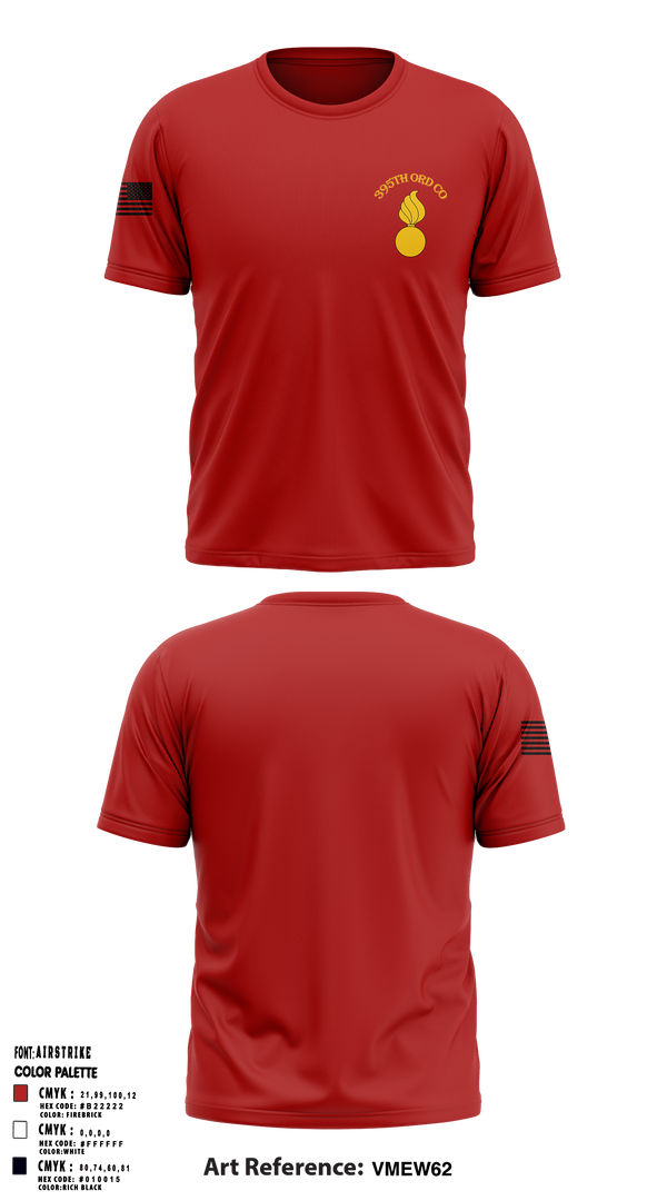 395th Ordnance Company 51891174 Short Sleeve Performance Shirt - 1