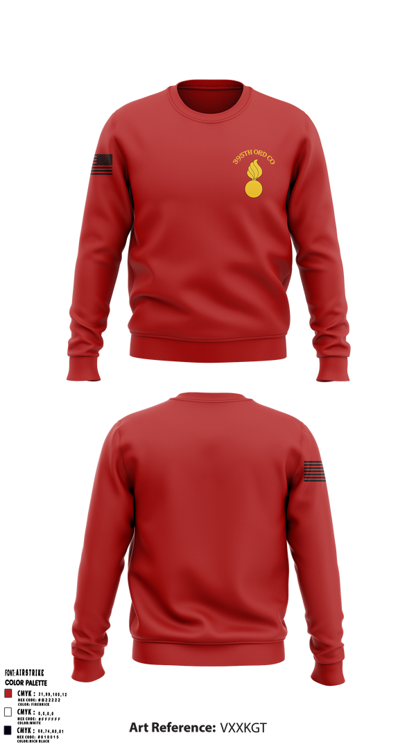395th Ordnance Company 51891174 Crew Neck Sweatshirt - 1