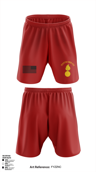 395th Ordnance Company 51891174 Athletic Shorts With Pockets -1