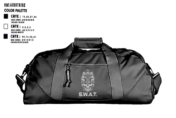 Duffle Bag, Roanoke SWAT, Police, Teamtime, Team time, sublimation, custom sports apparel, team uniforms, spirit wear, spiritwear, sports uniforms, custom shirts, team store, custom team store, fundraiser sports, apparel fundraiser