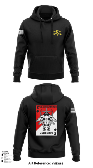 Hoodie, E CO 3RD AVN REGT, , Teamtime, Team time, sublimation, custom sports apparel, team uniforms, spirit wear, spiritwear, sports uniforms, custom shirts, team store, custom team store, fundraiser sports, apparel fundraiser