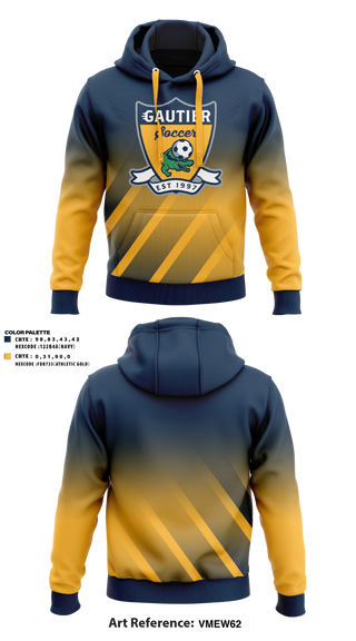 Gautier MS Boys Soccer 64396290 Hoodie - 8