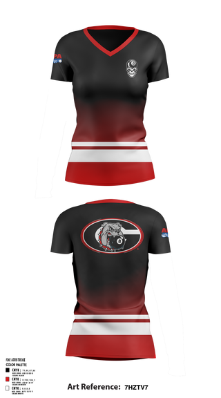 Georgia’s Bulldogs 59919230 Women's Short Sleeve V-neck Shirt - 2